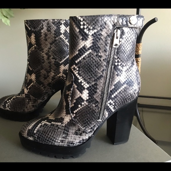 AllSaints Leather Platform Boot - Picture 2 of 5